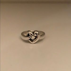 James Avery heart knot ring
